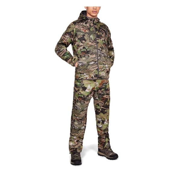 Under Armour Jacket Mens XXL 2XL Brow Tine Hooded Zip Forrest Camo H20 Repellent - Picture 5 of 5